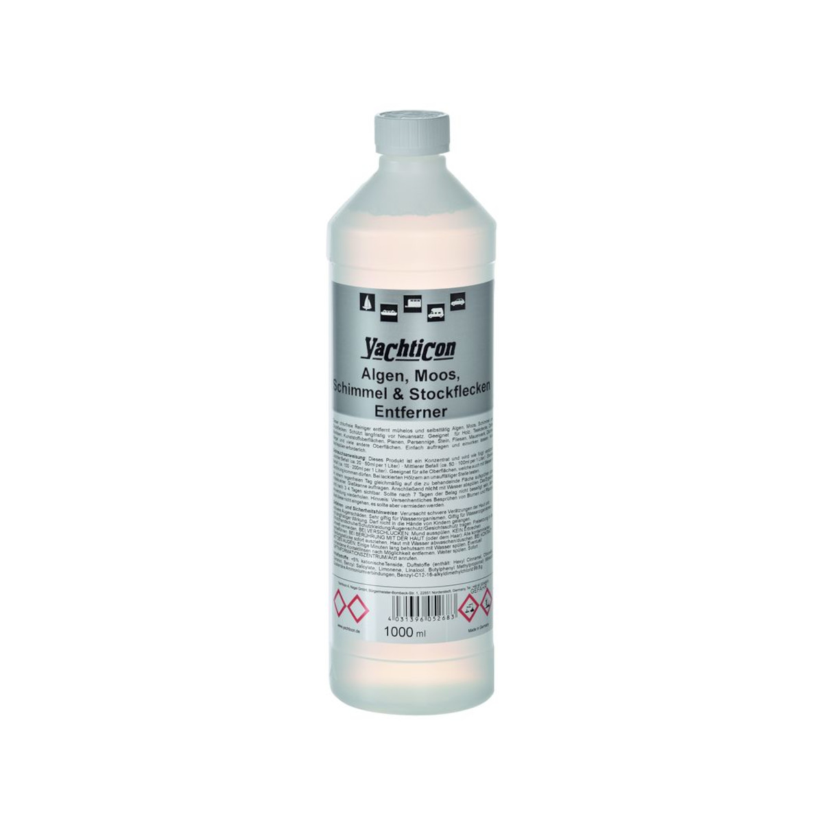 Yachticon Odplamiacz do glonów, mchu, pleśni i pleśni 1000 ml