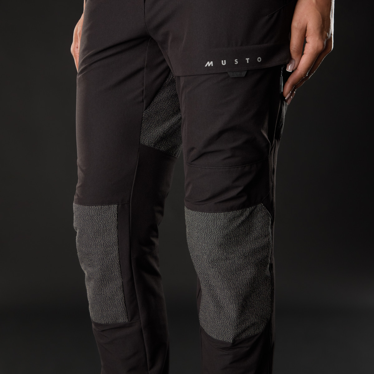 Musto Evolution Perfomance Stretch spodnie żeglarskie damskie czarne, rozmiar 12