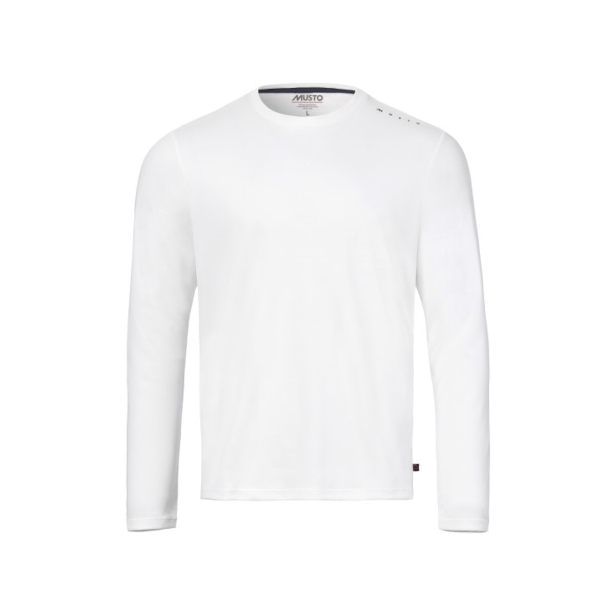 Musto Evolution Crew Koszulka z długim rękawem Męska biała, rozmiar 4XL