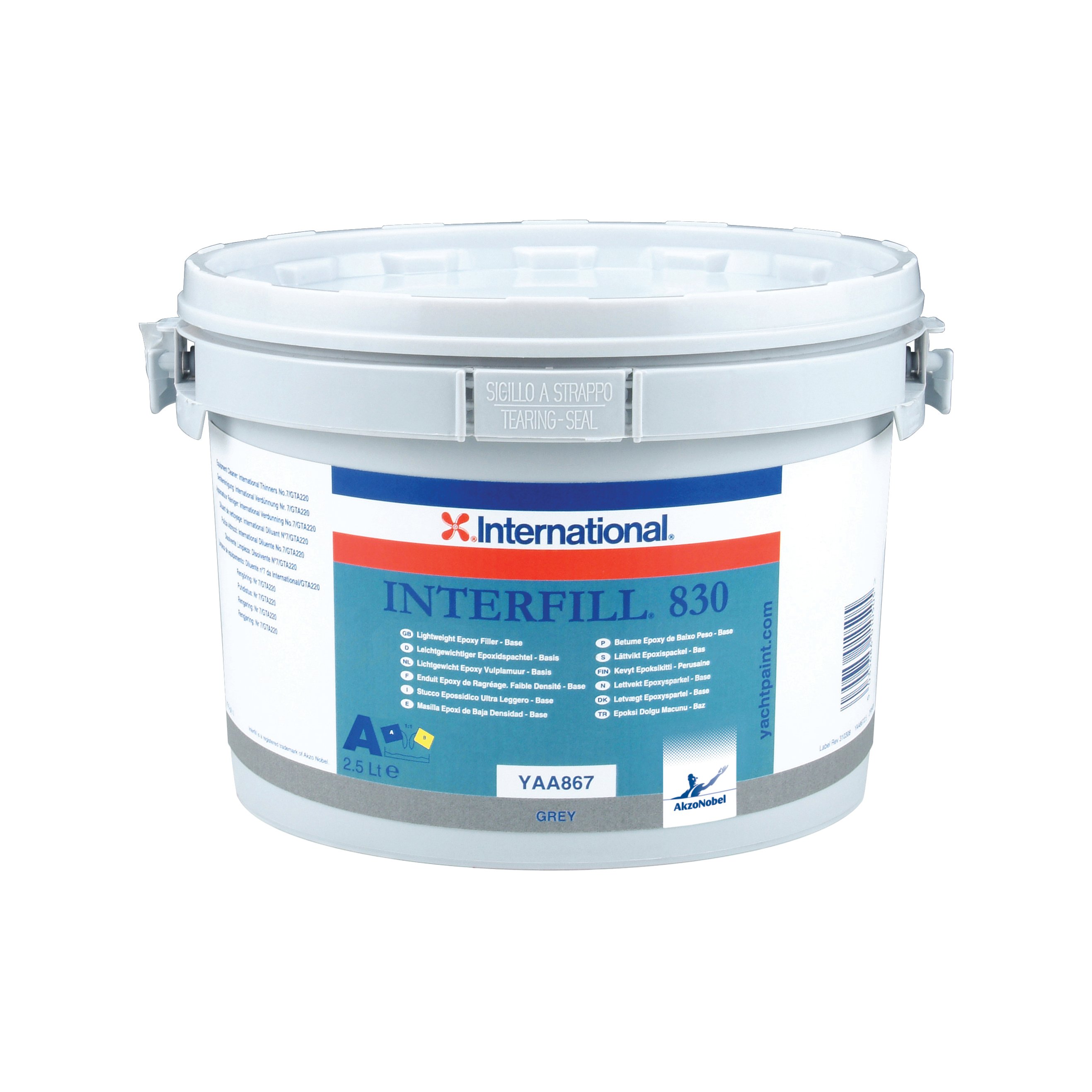 International Interfill 830 szpachlówka - szary 2500 ml