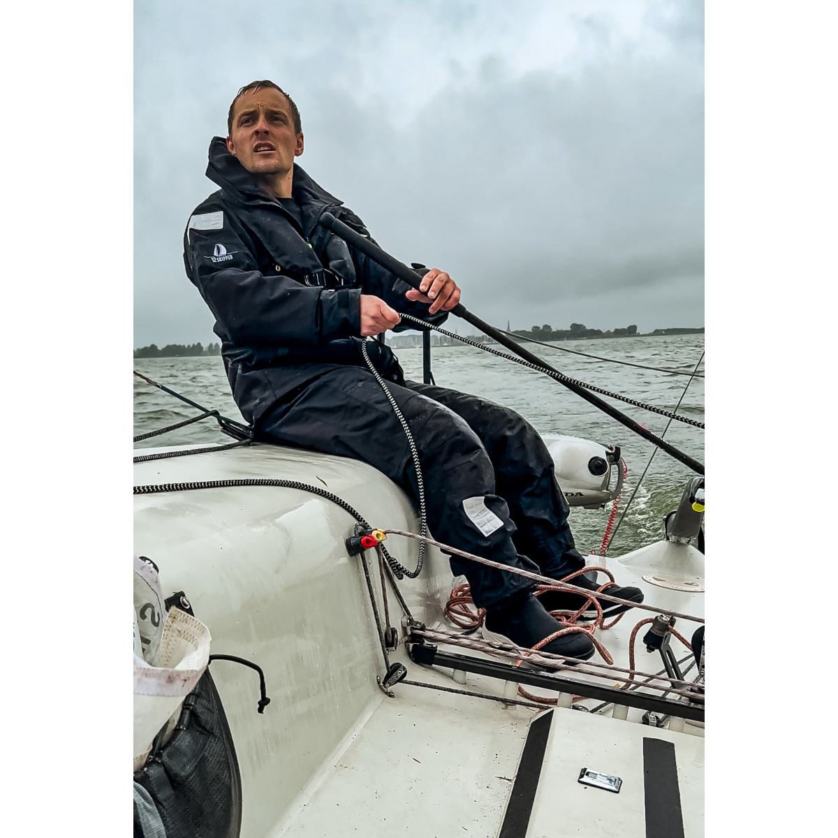 12skipper Magellan Offshore kurtka żeglarska unisex czarna, rozmiar L