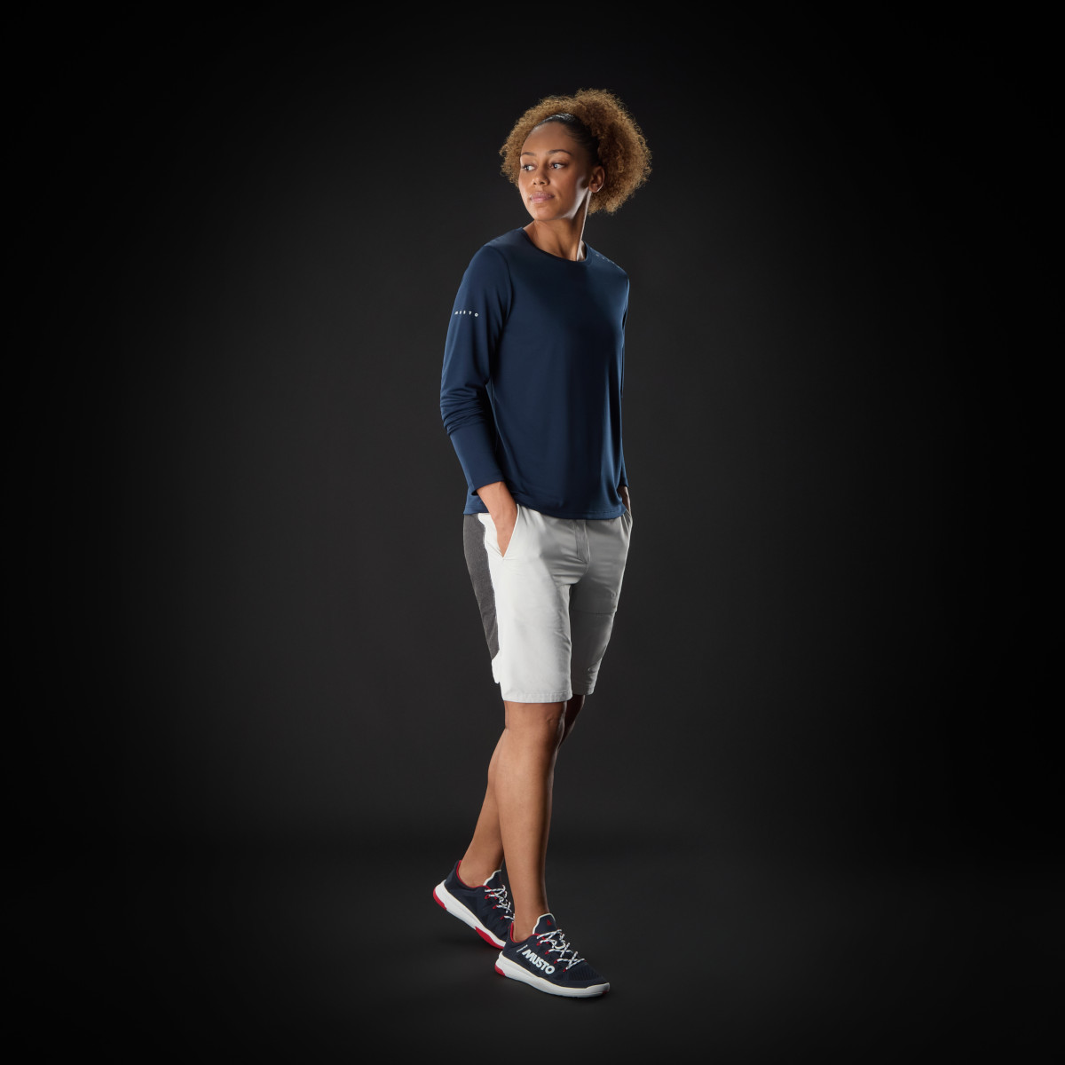 Musto Evolution Perfomance Stretch spodenki żeglarskie damskie jasnoszare, rozmiar 14