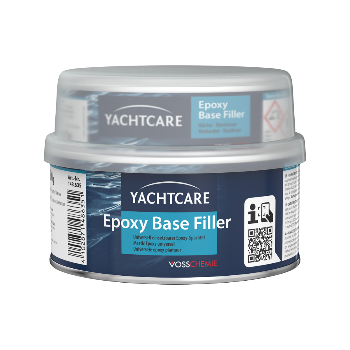 Yachtcare Wypełniacz epoksydowy 2K Spachtelmasse jasnoszary - 500g