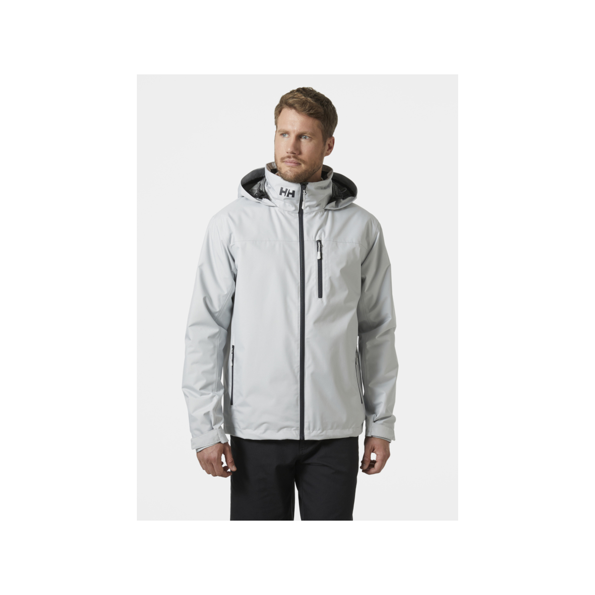 Helly Hansen Crew Hooded Kurtka żeglarska Midlayer 2.0 męska szara, rozmiar 2XL