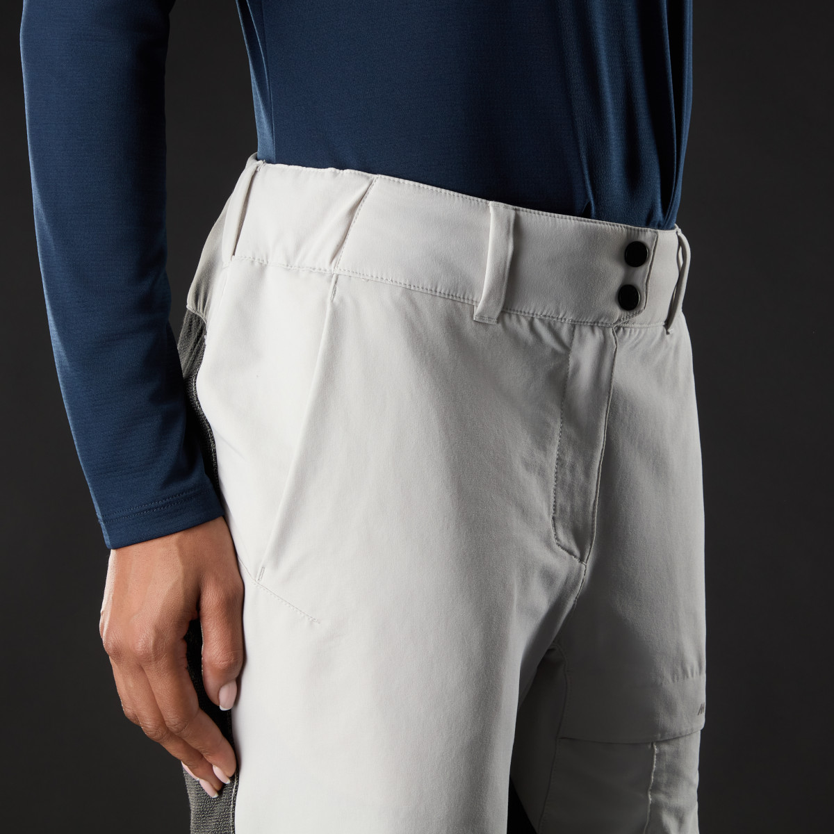 Musto Evolution Perfomance Stretch spodenki żeglarskie damskie jasnoszare, rozmiar 14