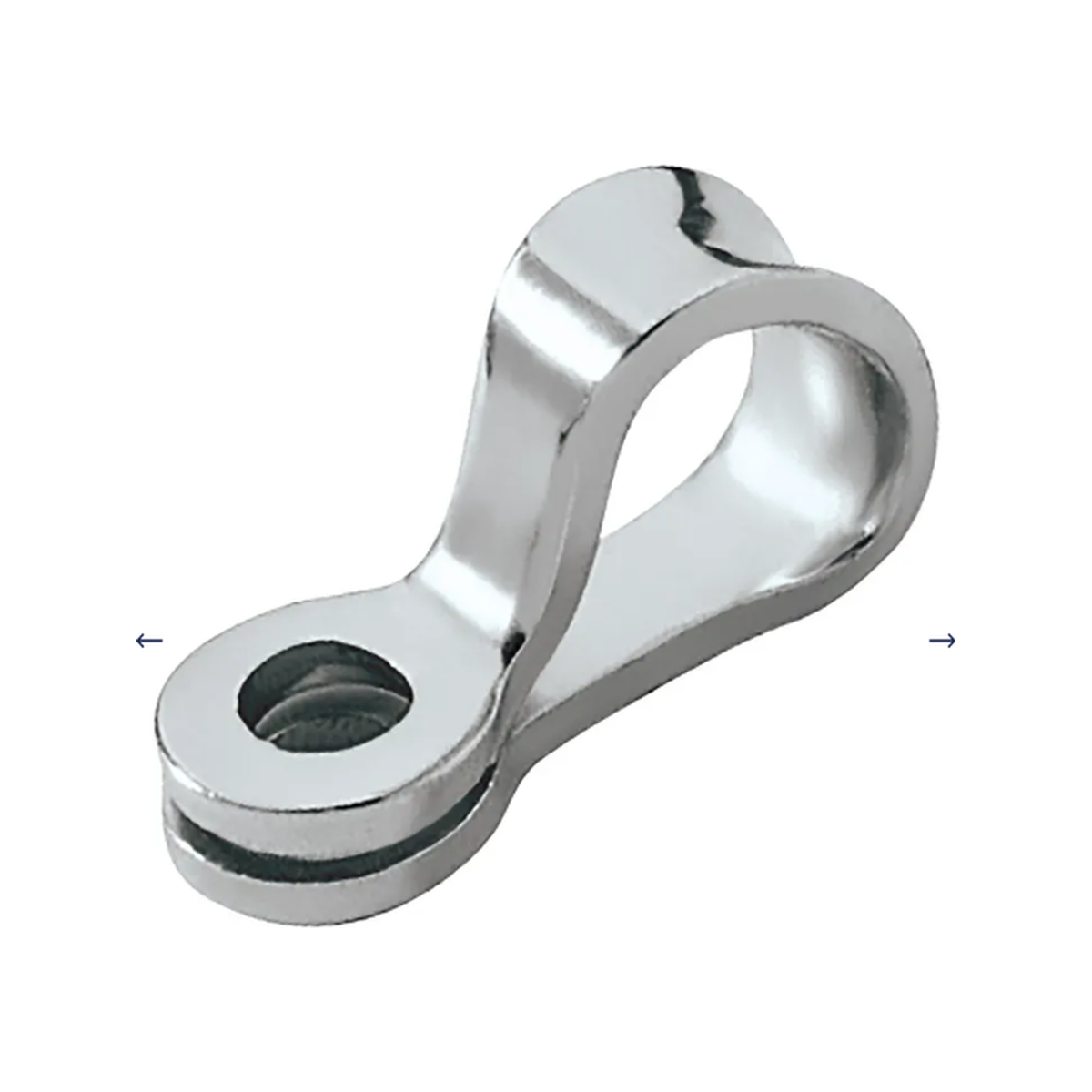 Ronstan ucho, otwór na śrubę 5mm (3/16'), stal nierdzewna 316