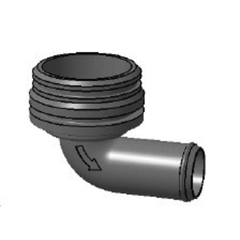 Plastimo Złącze kątowe D 38mm pompa zęzowa