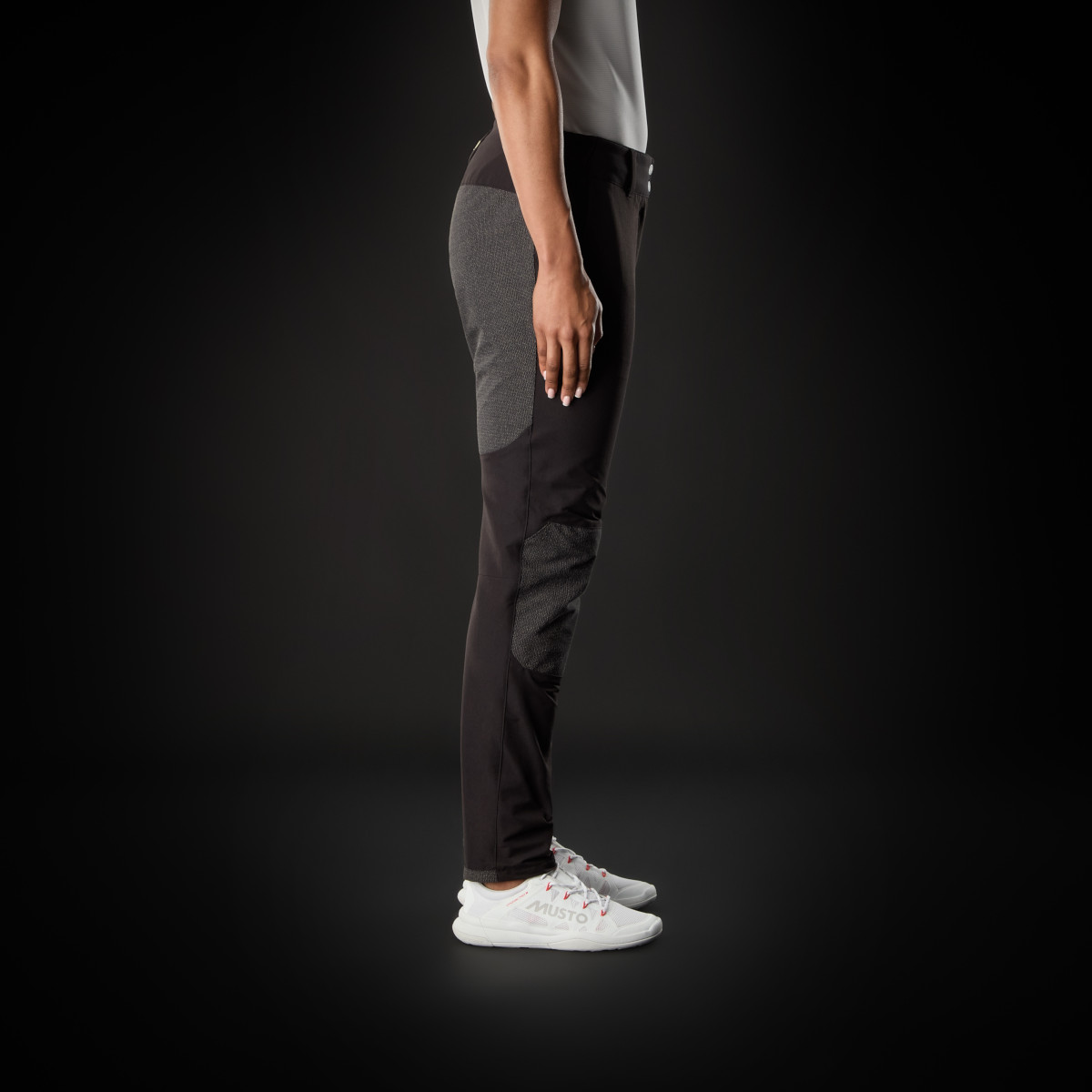 Musto Evolution Perfomance Stretch spodnie żeglarskie damskie czarne, rozmiar 12