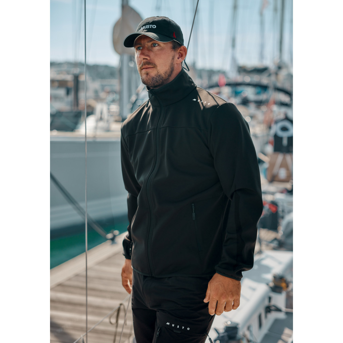 Musto Evolution Crew Kurtka Softshell męska jasnoszara, rozmiar M