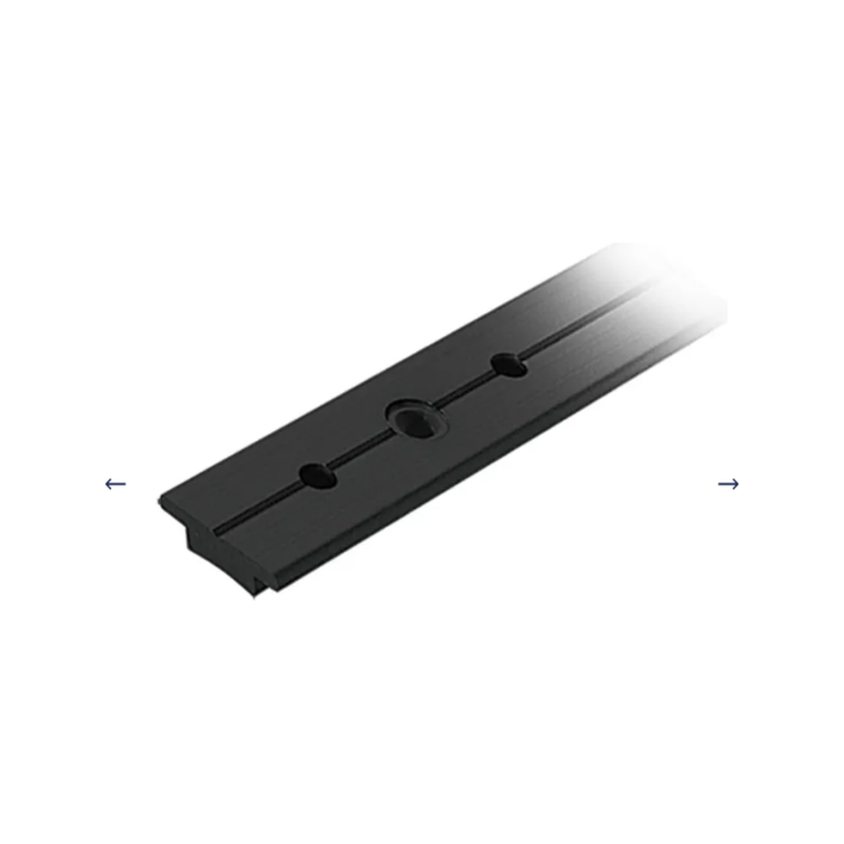 Ronstan S25 szyna T czarna 1,5m (4’ 11”), czarna