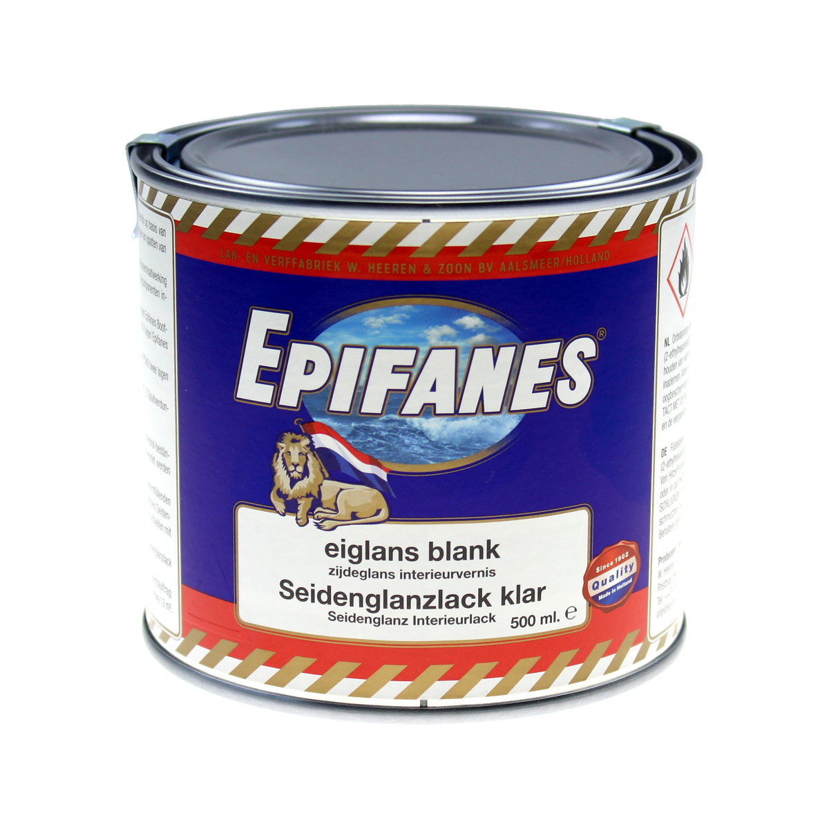 Epifanes jedwabiście błyszczący lakier bezbarwny 1K - 500ml