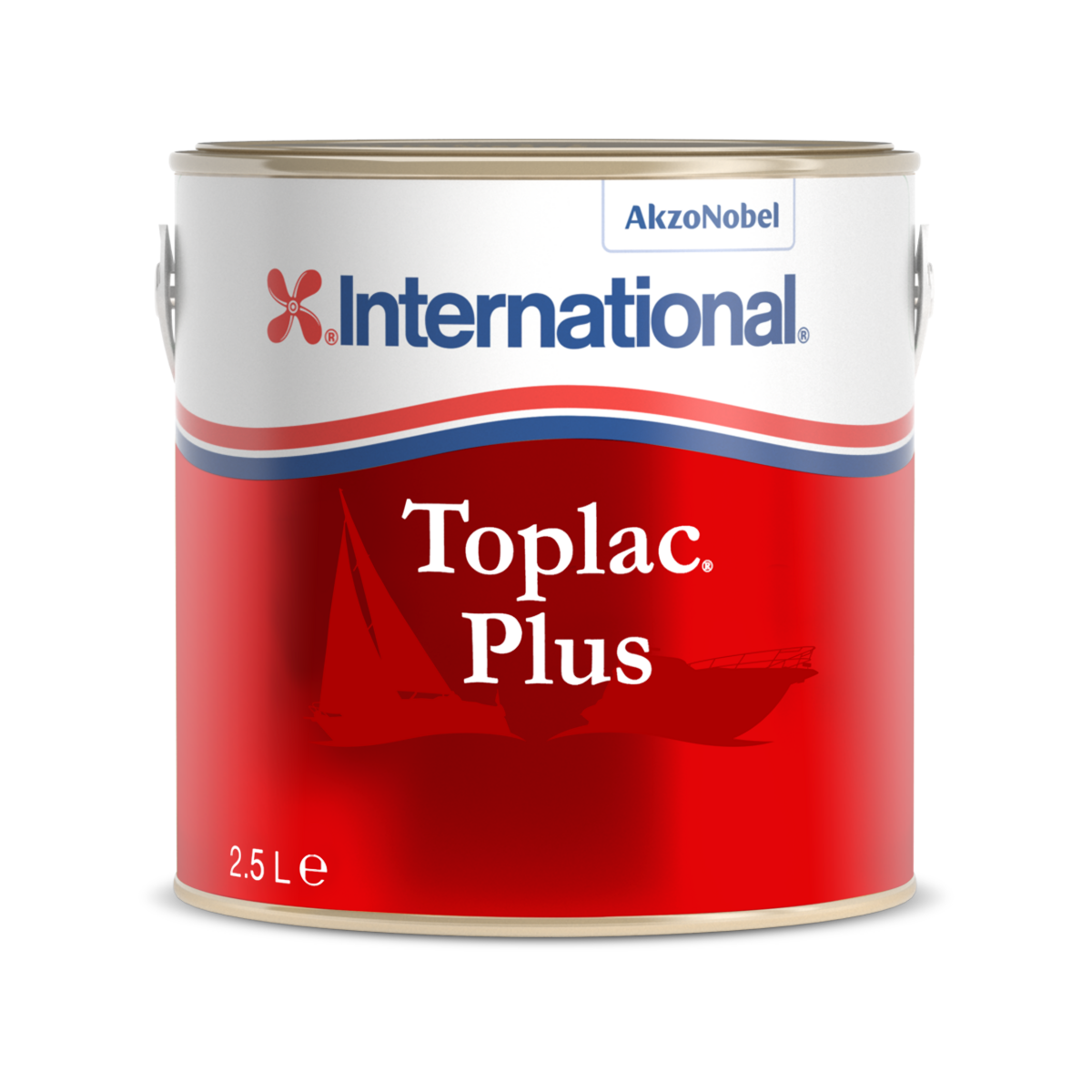 International Toplac Plus lakier do łodzi - biały 001, 375 ml