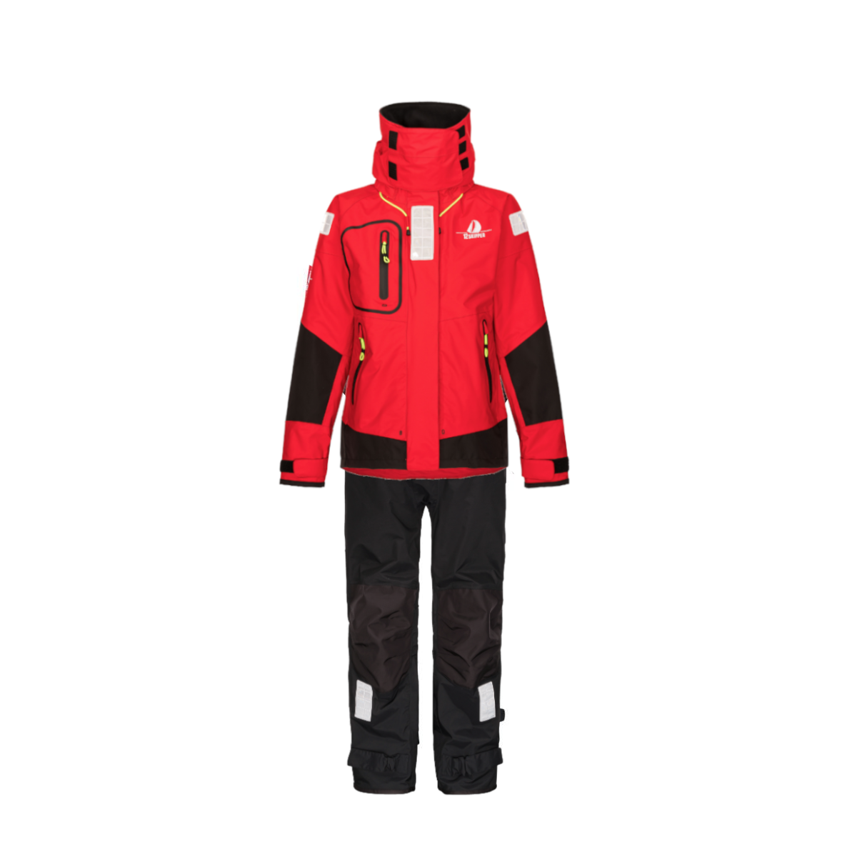 DEAL: 12skipper Magellan Offshore zestaw damski - kurtka czerwona M, spodnie czarne M