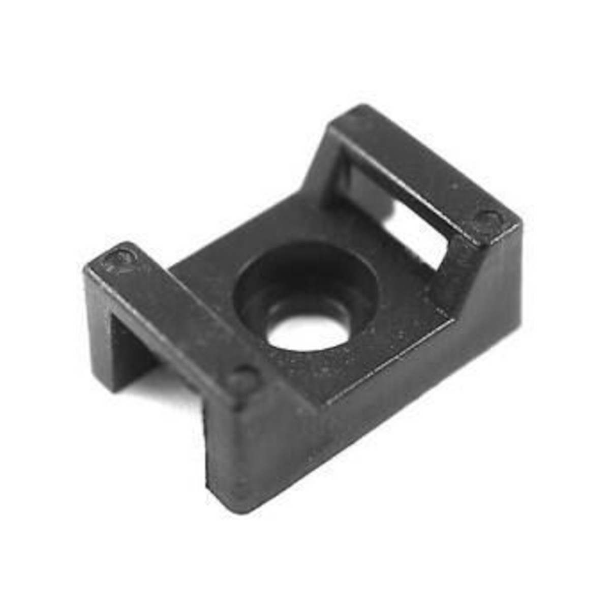 Crosseven Przelotka do opasek zaciskowych do przykręcania 30x30mm, bis 9mm, 100 sztuk, czarne