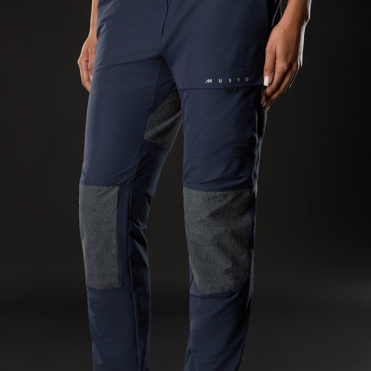Musto Evolution Perfomance Stretch spodnie żeglarskie damskie granatowe, rozmiar 12