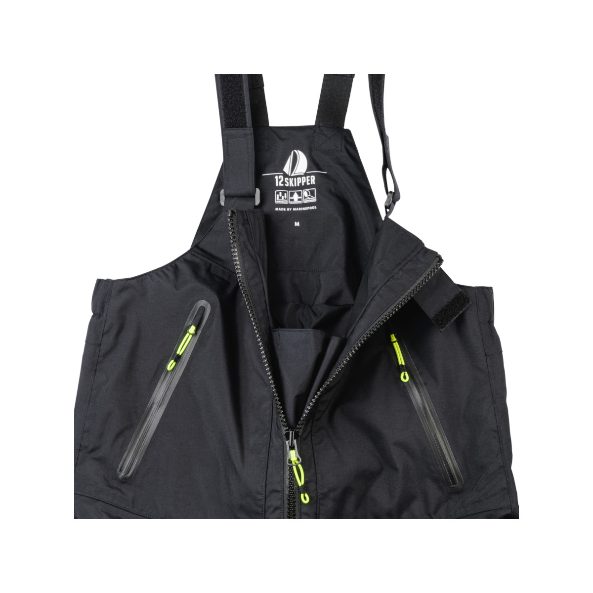 12skipper Magellan Offshore spodnie żeglarskie unisex czarne, rozmiar XXS