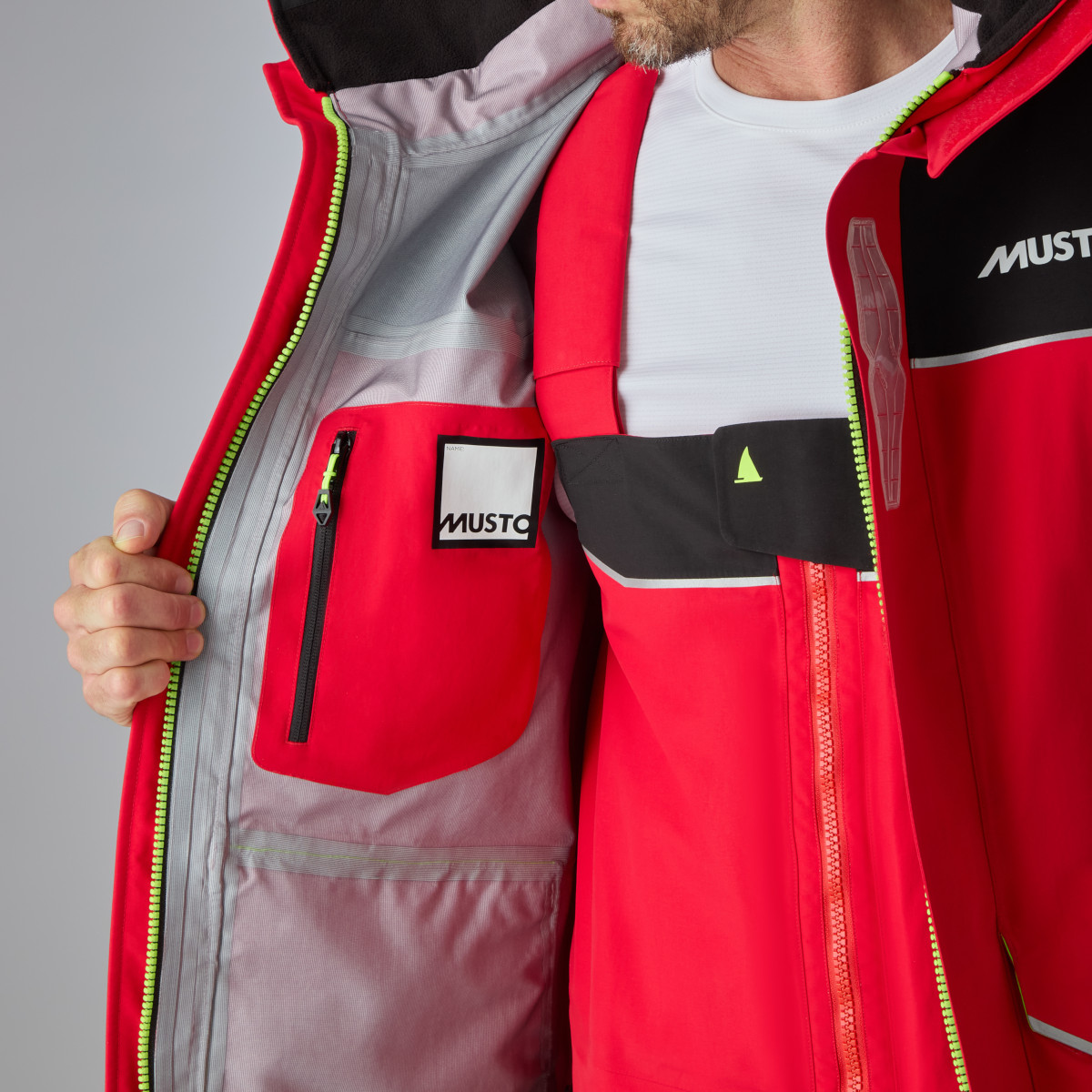 Musto BR3 Offshore Kurtka Żeglarska Męska czerwona, rozmiar L