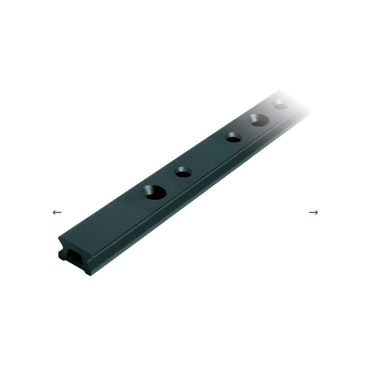 Ronstan S22 szyna, czarna, 996mm otwory montażowe M6 CSK x100mm