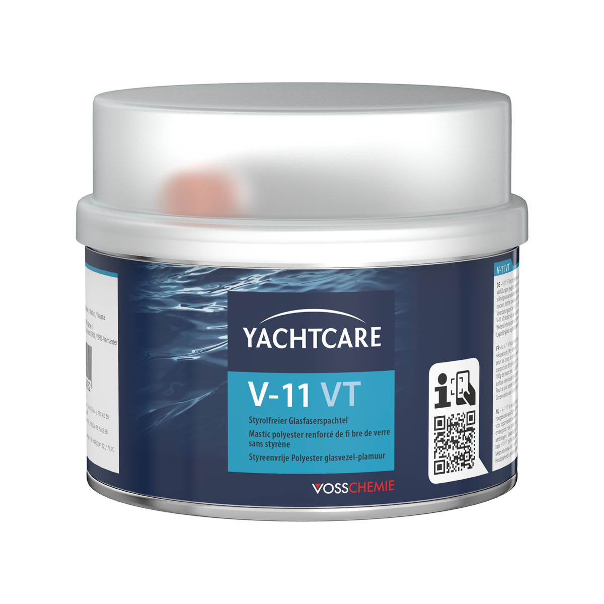 Yachtcare V-11 VT 2K masa szpachlowa z włókna szklanego brązowy - 400g