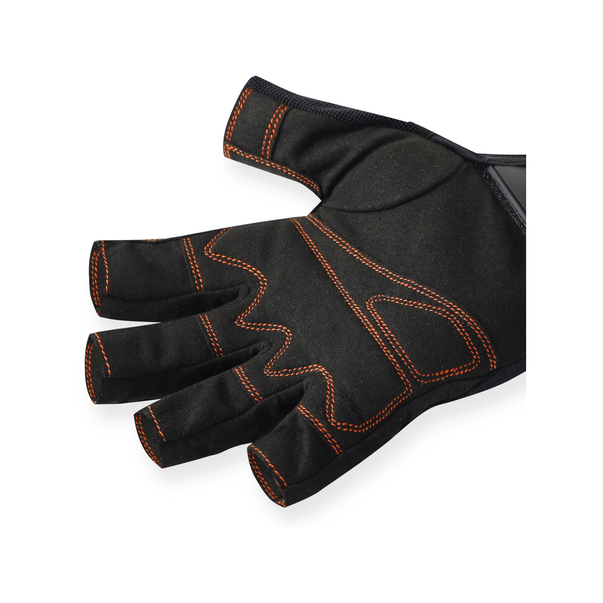 Typhoon Essential Rękawice żeglarskie z krótkimi palcami unisex czarno-pomarańczowe, rozmiar XL